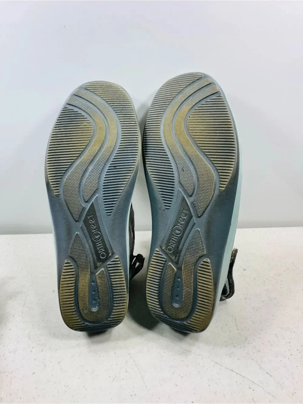 OrthoFeet 997 Verona Pewter Teal Womens Comfort Fisherman Sandals Shoe Size 9,5